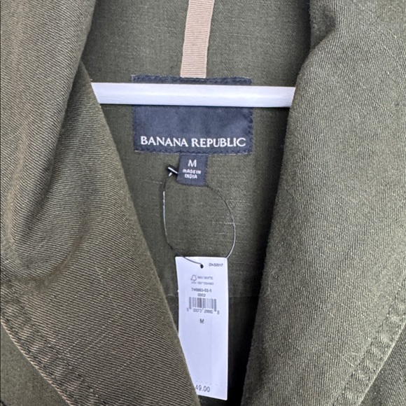 Banana Republic Forest Green Belted Coat - NWT - Picture 4 of 12